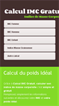 Mobile Screenshot of calcul-imc-gratuit.fr